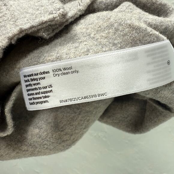 Eileen Fisher Women's Top Sweater Shirt L Cardigan Knit Boiled Wool Vest GG24 - Picture 6 of 6